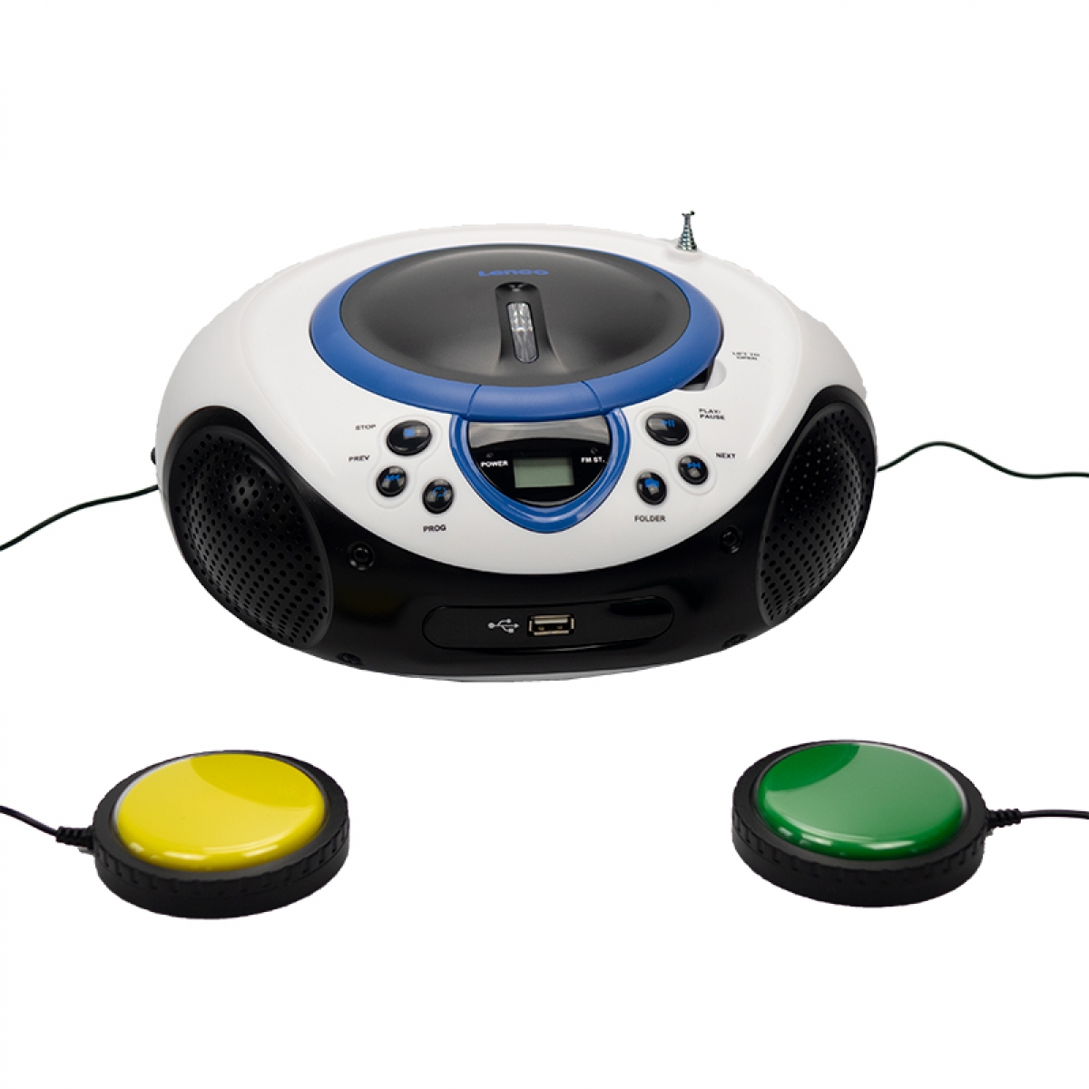 klok Continentaal Doornen Draagbare radio, CD/USB speler met MP3